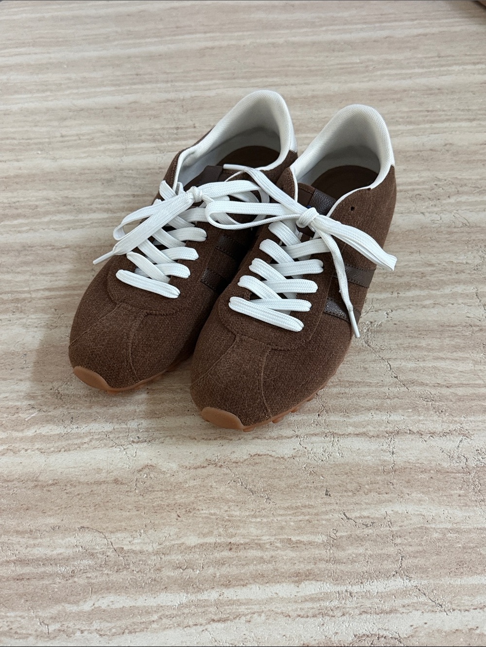Rothy's Brown Sneakers with White Laces